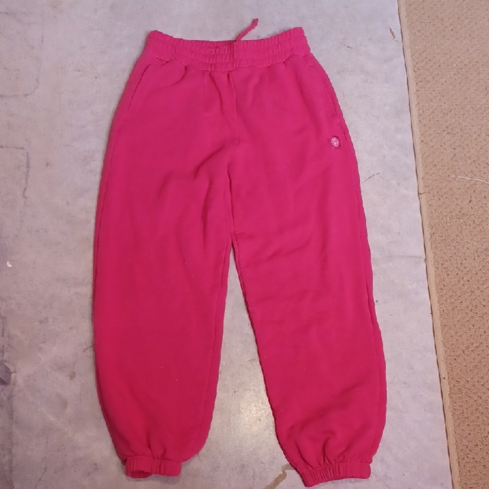 Mondetta Pink Joggers Elastic Waistband Soft Sweatpants Size M 10 12